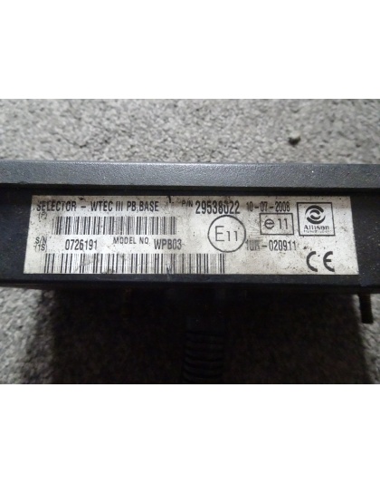 Allision WTEC III gear Selector